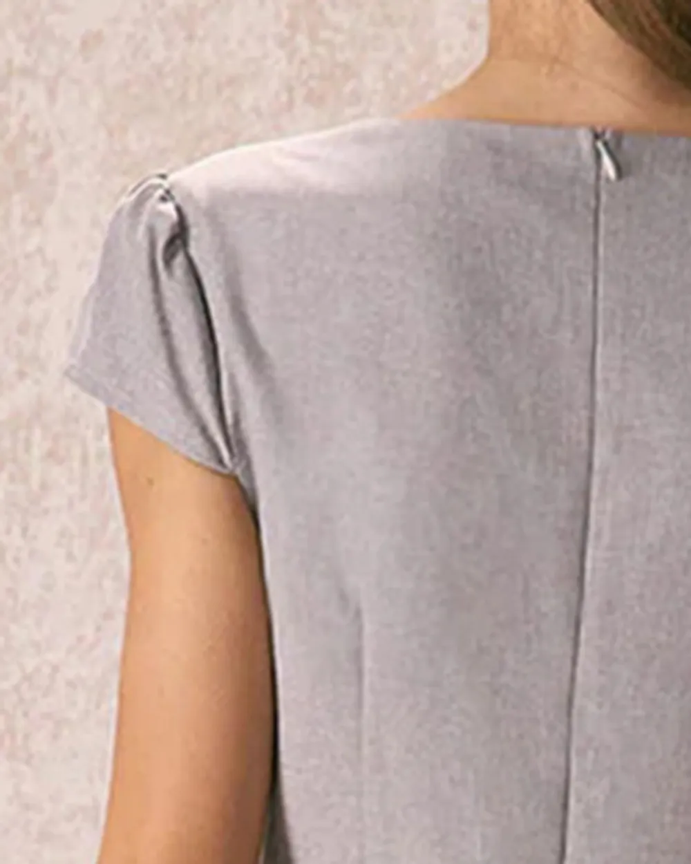 Short Sleeve White Dress