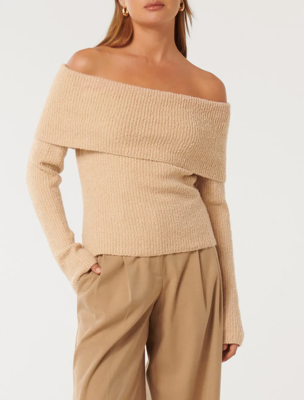 Boucle Bardot Sweater