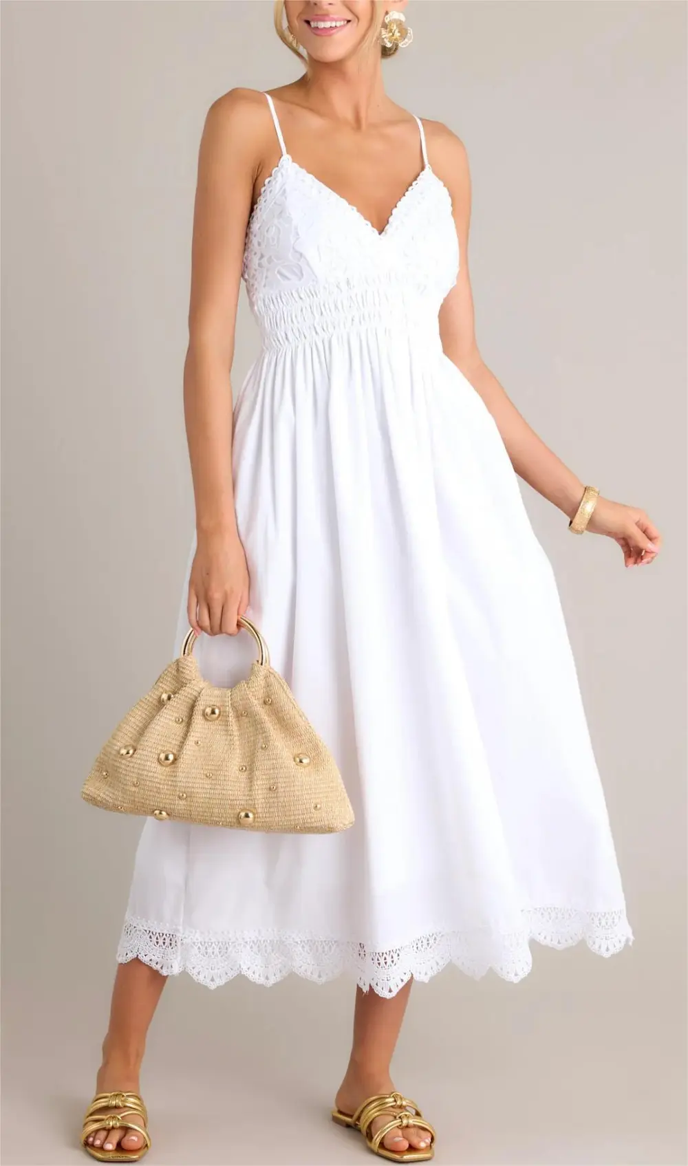 ETHEREAL ELEGANCE WHITE MAXI DRESS