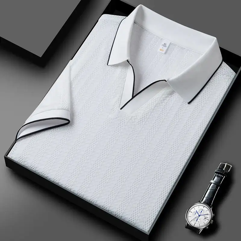 Knitted Short Sleeve Polo