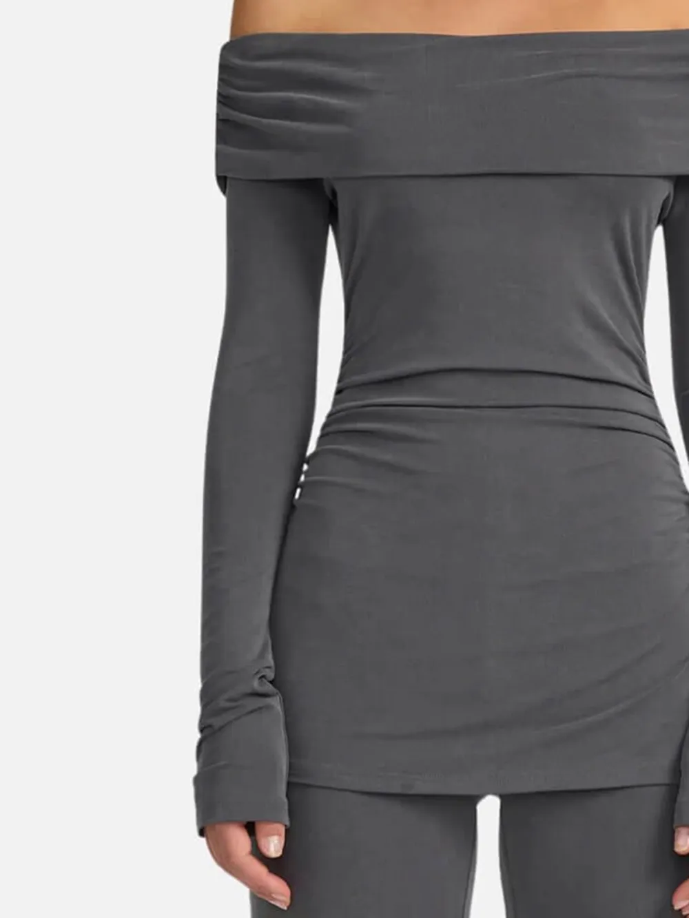 Off the Shoulder Long Sleeve Top
