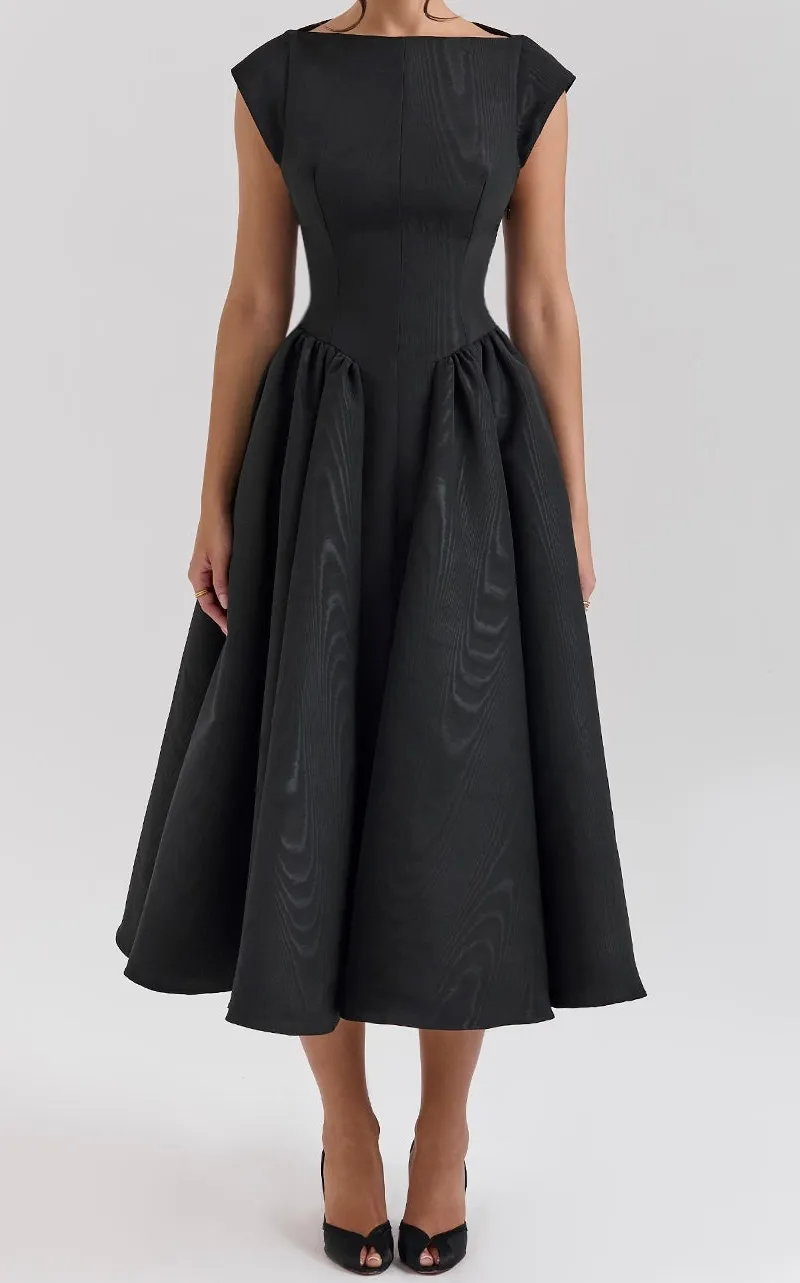 Open Back Midi Dress