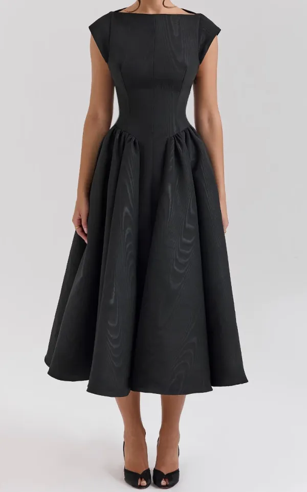 Open Back Midi Dress