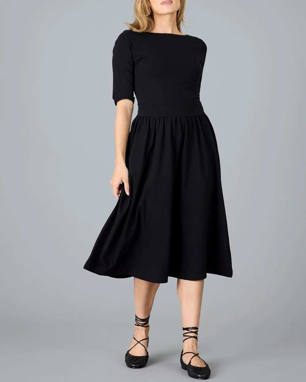 Mid Length Black Dress