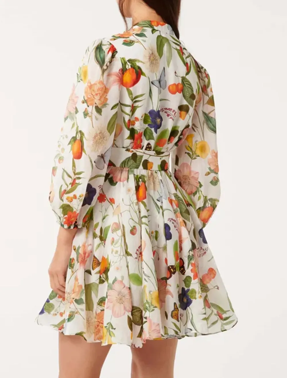 Printed Mini Skater Dress