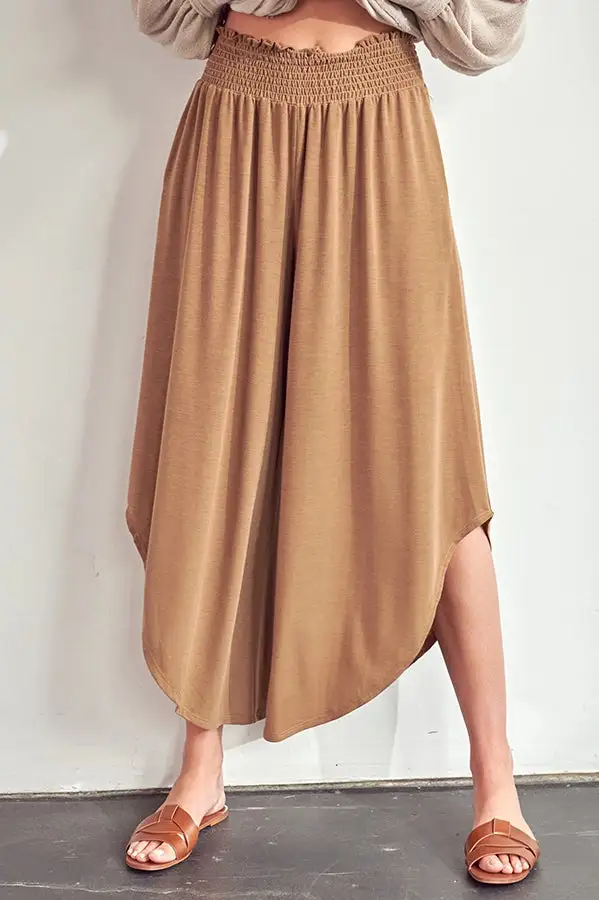 Modern Roomy Wide Leg High Waist Casual Pants