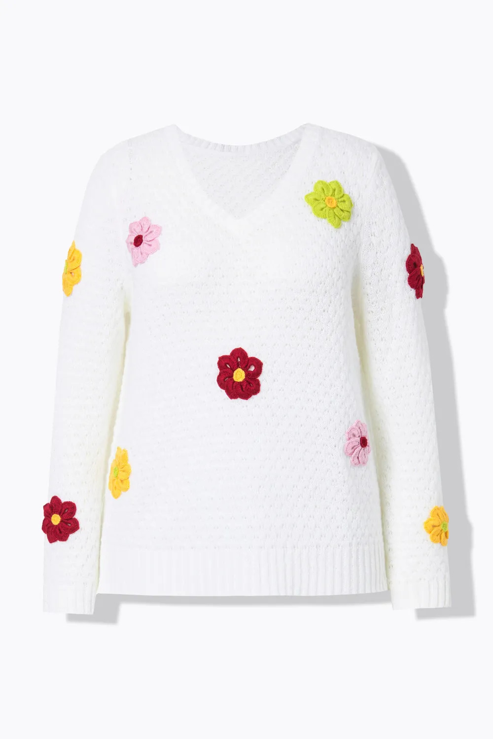 Ribbed V-Neck Sweater