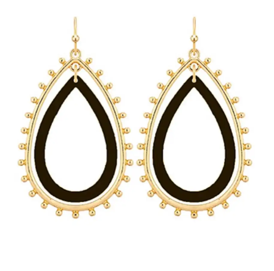 Metal Acetate Double Earrings