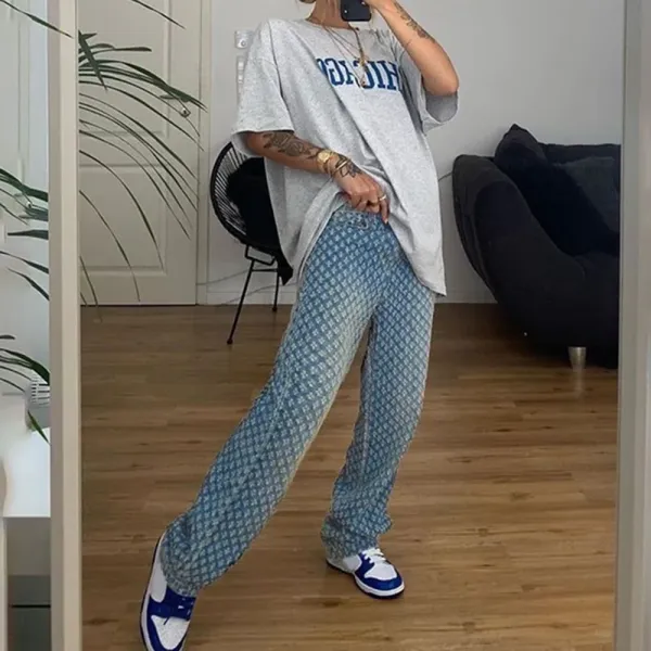 Vintage High Waist Ripped Jeans