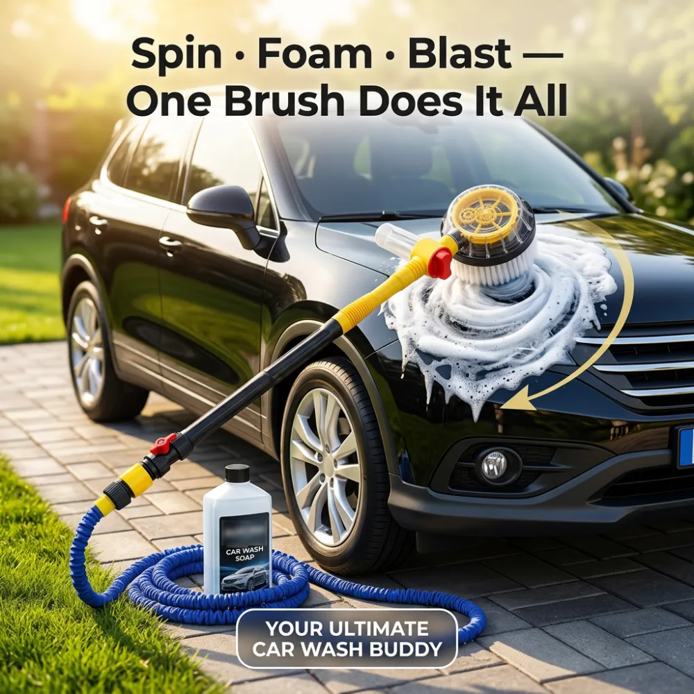 Portable Long-Handle Telescopic Car Wash Brush