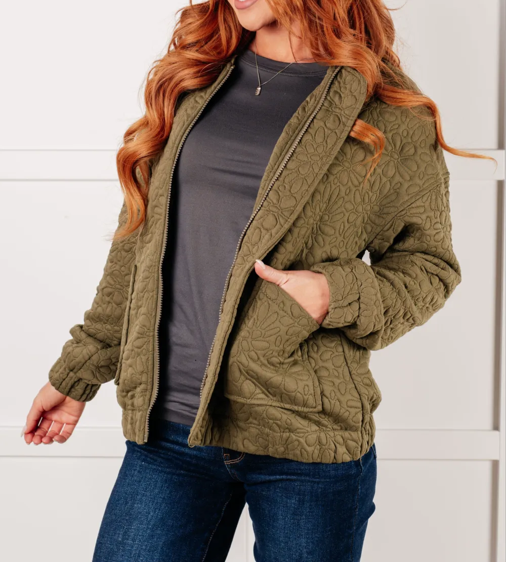 Jungle Explorer Quilted Zip Up Jacket