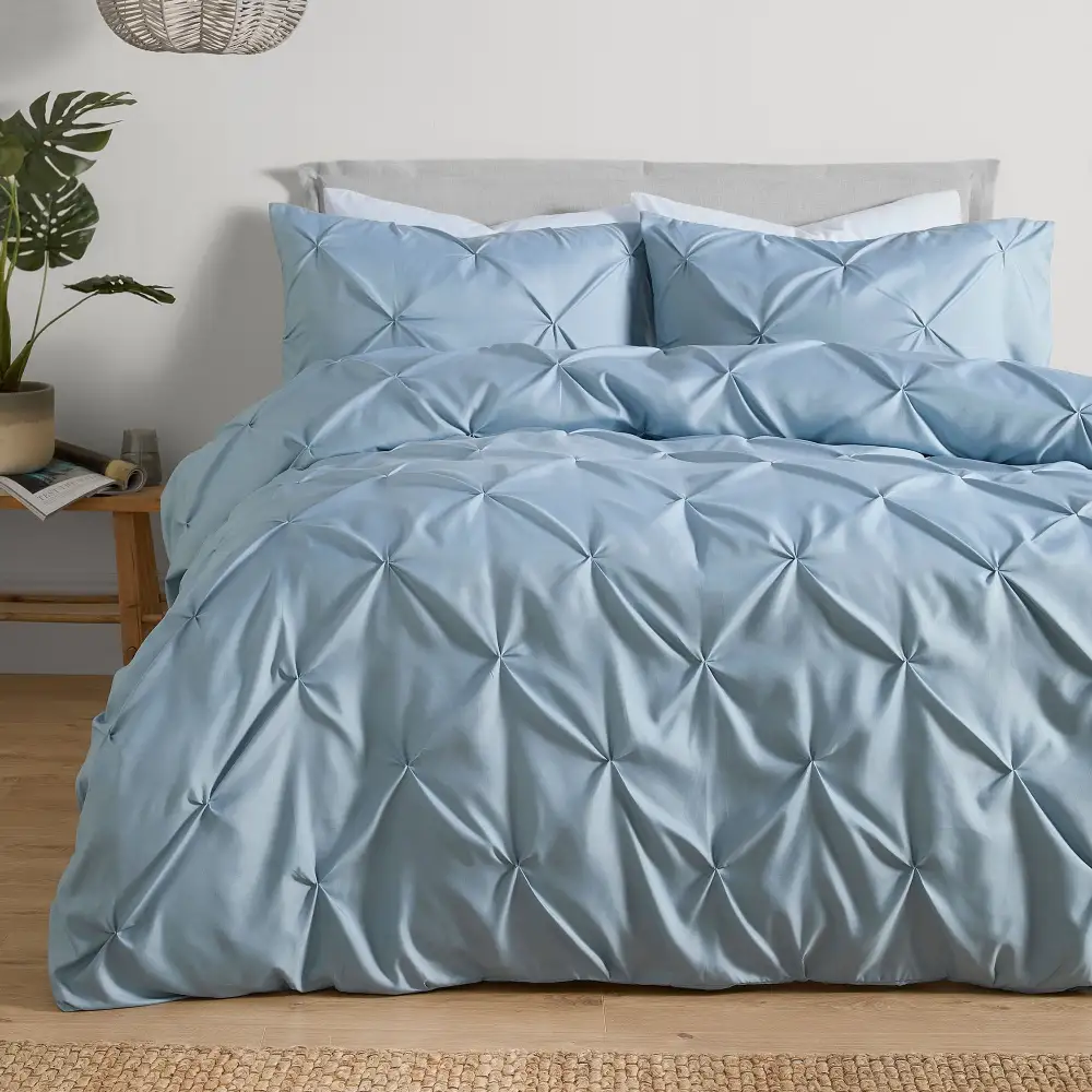 Refined Bedroom Reversible Plain Duvet Cover Set