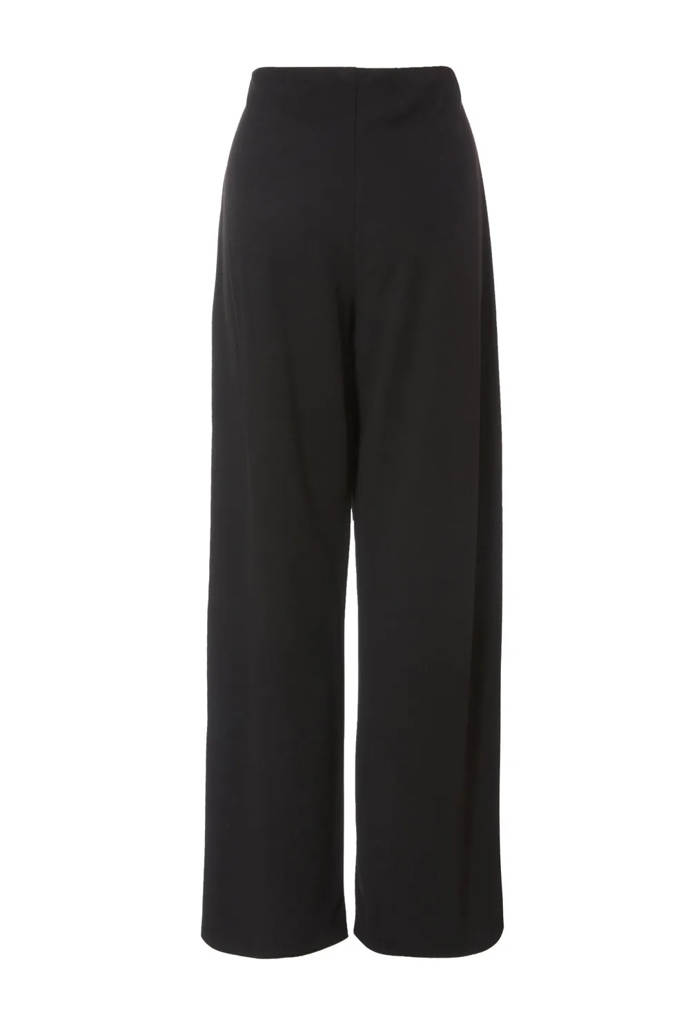 High-Rise Button-Detail Wide-Leg Women's Flared Trousers