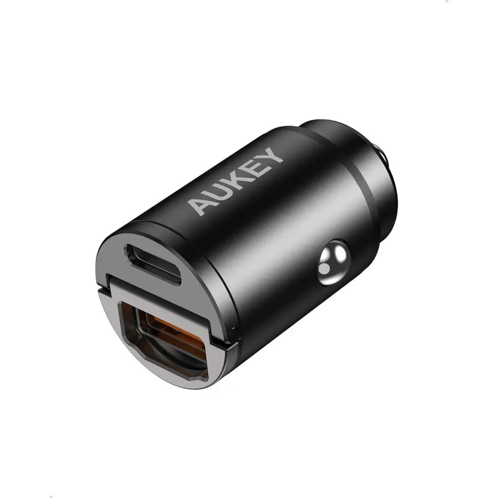 AUKEY CC-A3 Dual-Port(USB-C/USB-A) Car Charger - 30W