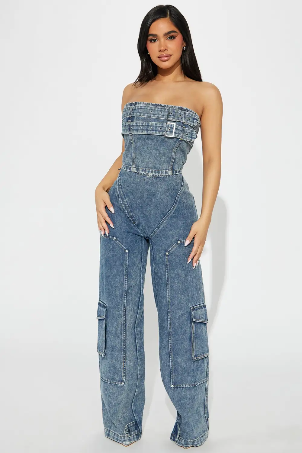 Sweet Love Mineral Wash Pant Set - Denim