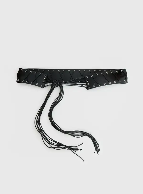 Weekend Tassel Faux Leather Belt