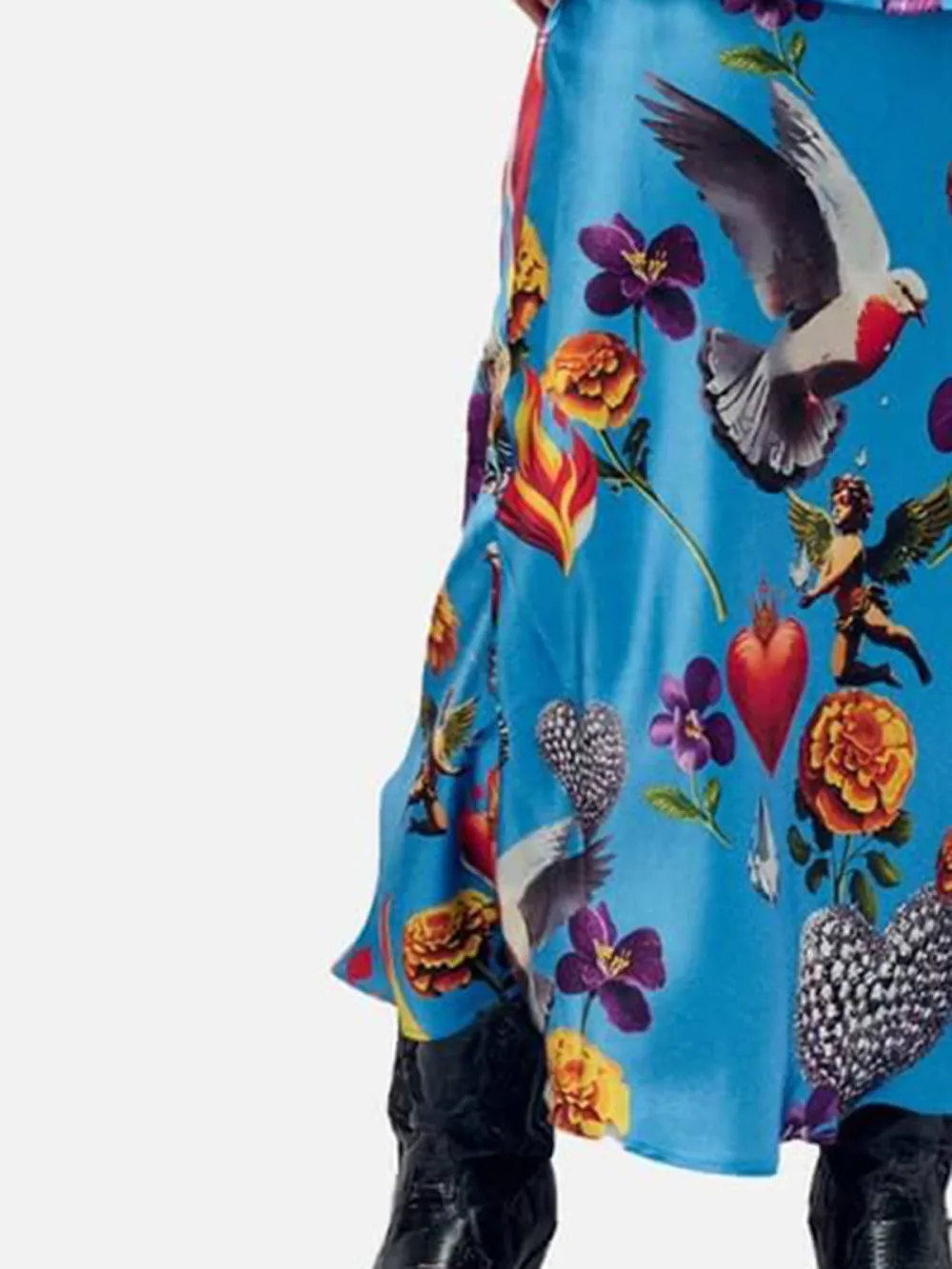 Printed Elasticated Waistband Skirt