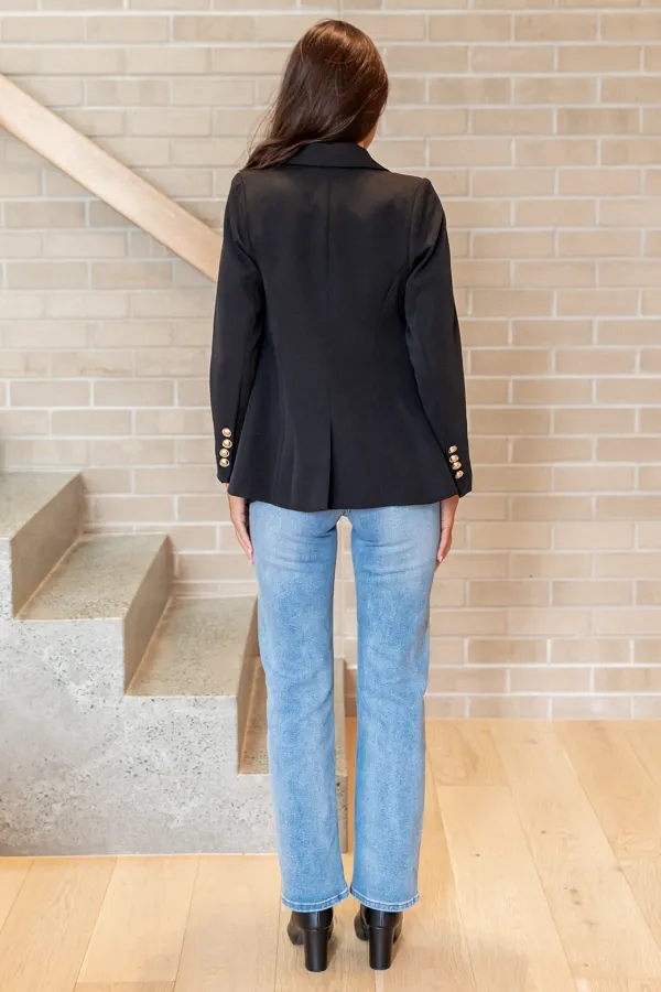 Tailored Single Button Blazer