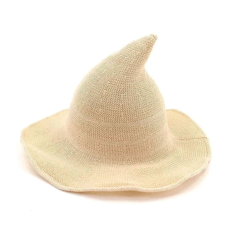 Women's Comfortable Knit Pointed Hat - Large Brim Halloween Party Props(22.04