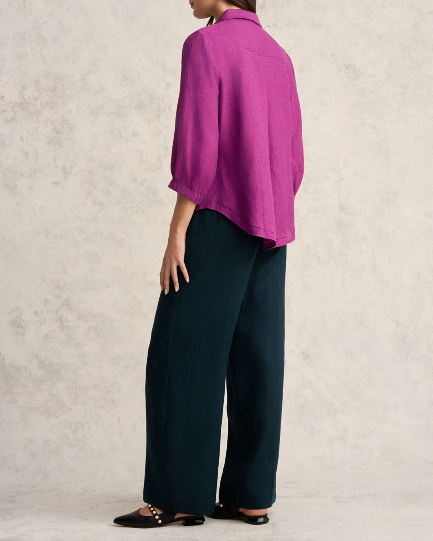 3/4 Sleeve Linen Shirt