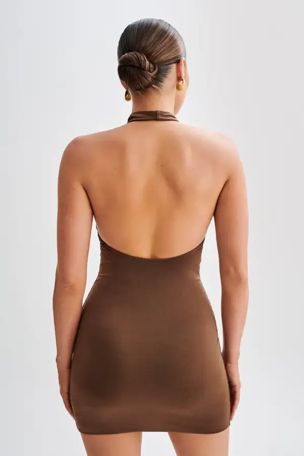 Slinky Halter Mini Dress