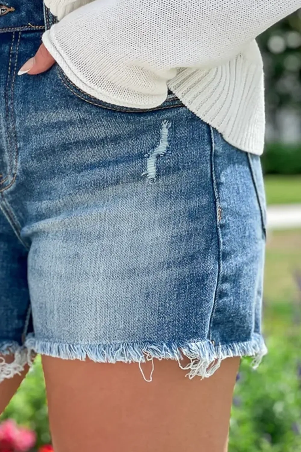 Horizontal Striped Jeans