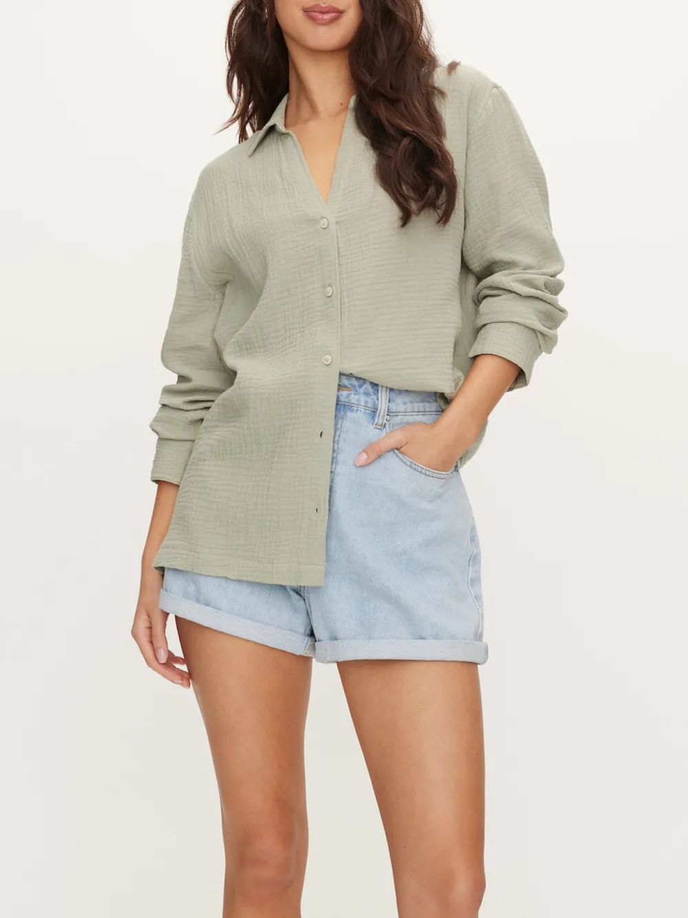 Casual Style Waffle Shirt