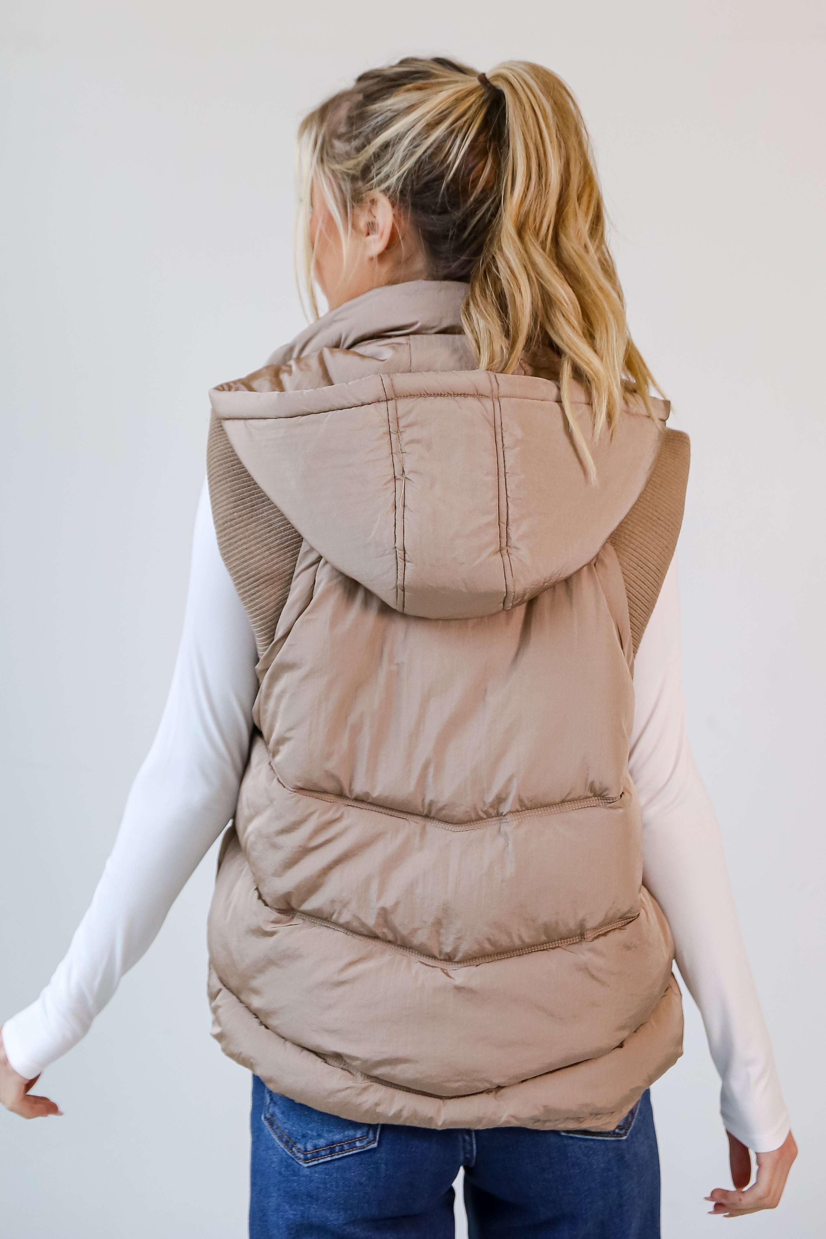 FINAL SALE - Mountainside Moments Hooded Puffer Vest