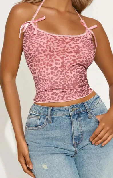 Essential Leopard Halter Top