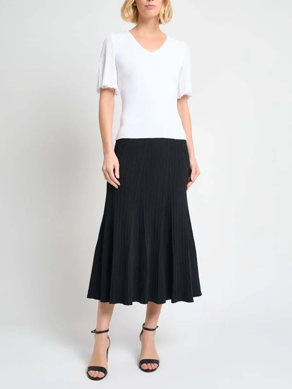 Sheer Flutter Sleeves Tunic