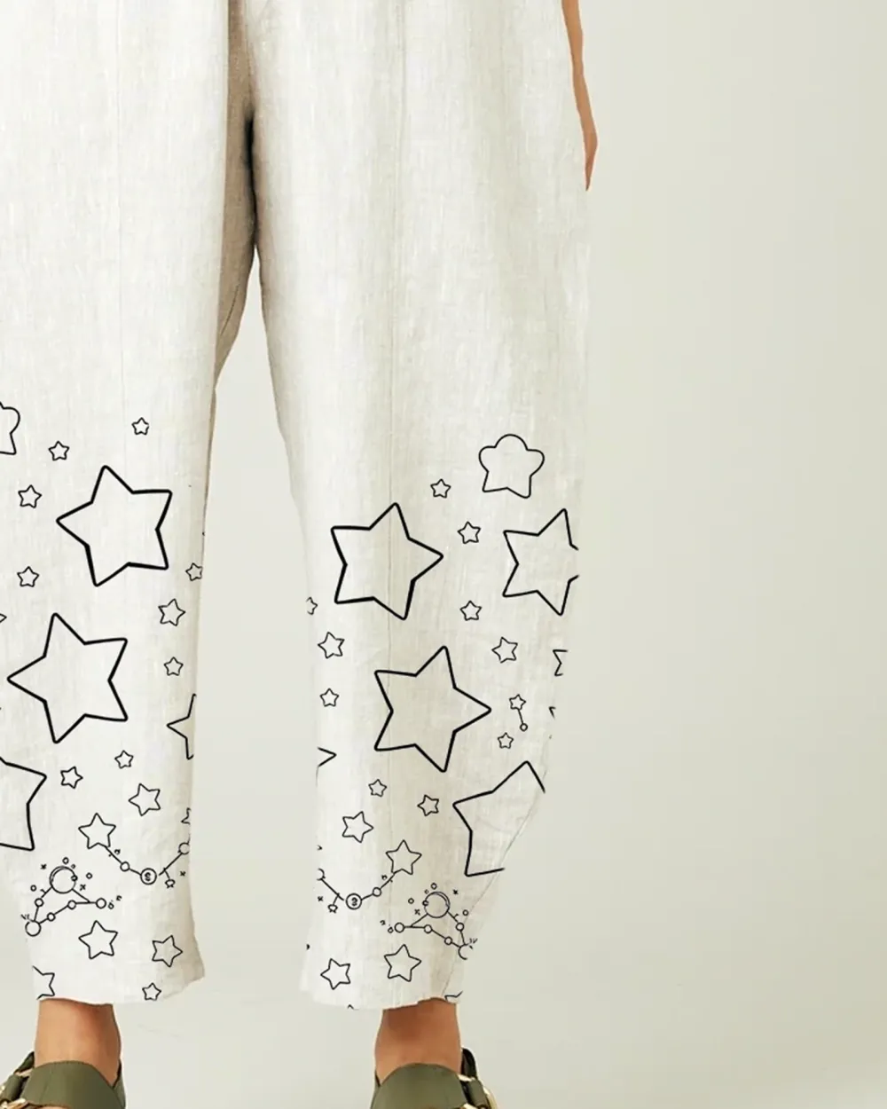NATURAL LINEN TROUSERS