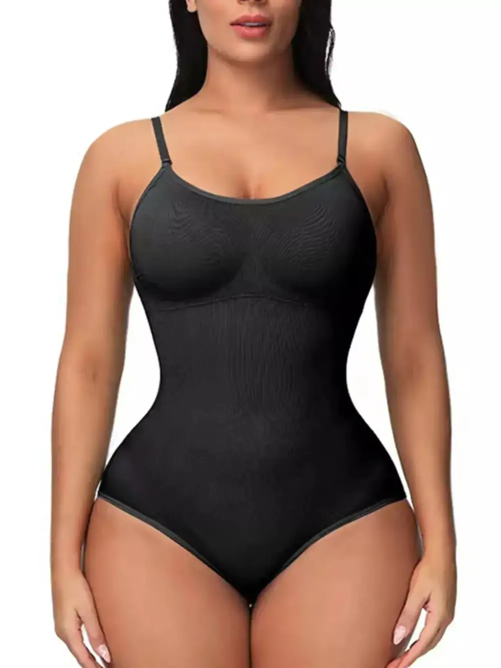 Adjustable-Strap Seamless Soft Shaping Bodysuit