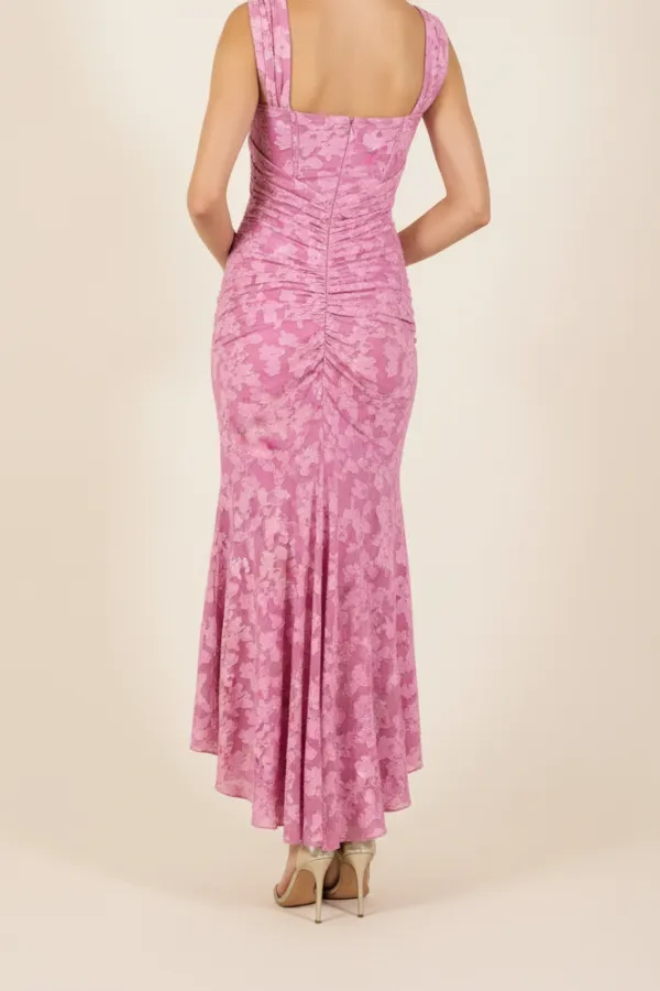 Delicate Print Midi Dress