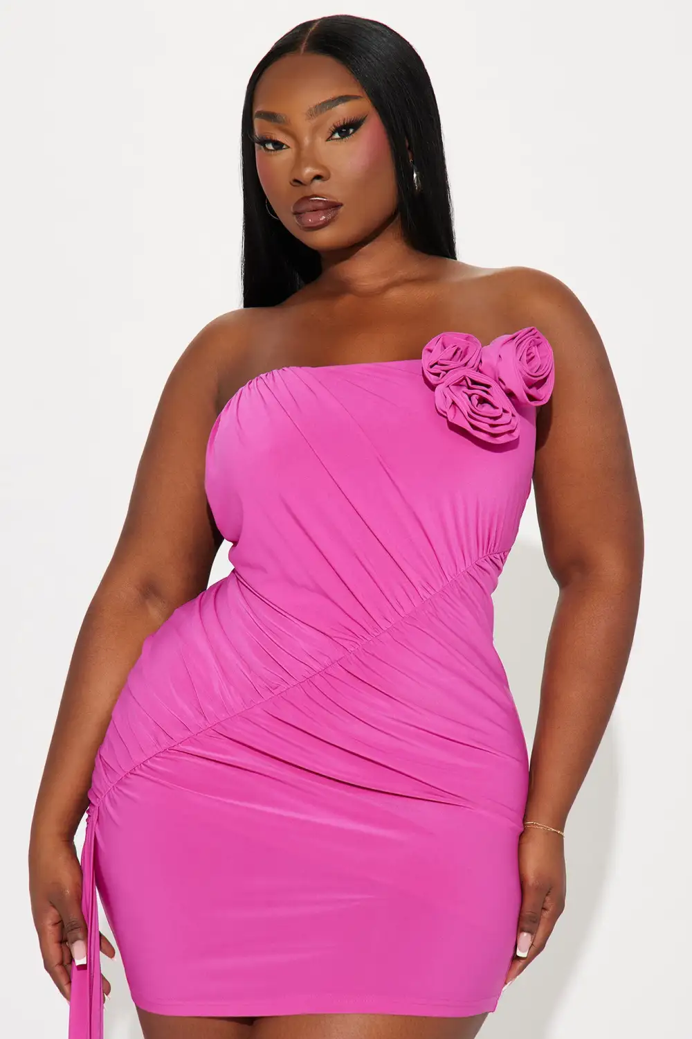 Rosa Floral Mini Dress - Pink