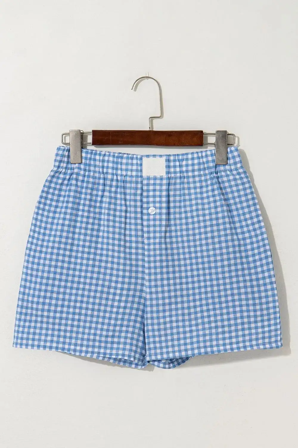 Plaid Gingham High Waist Shorts