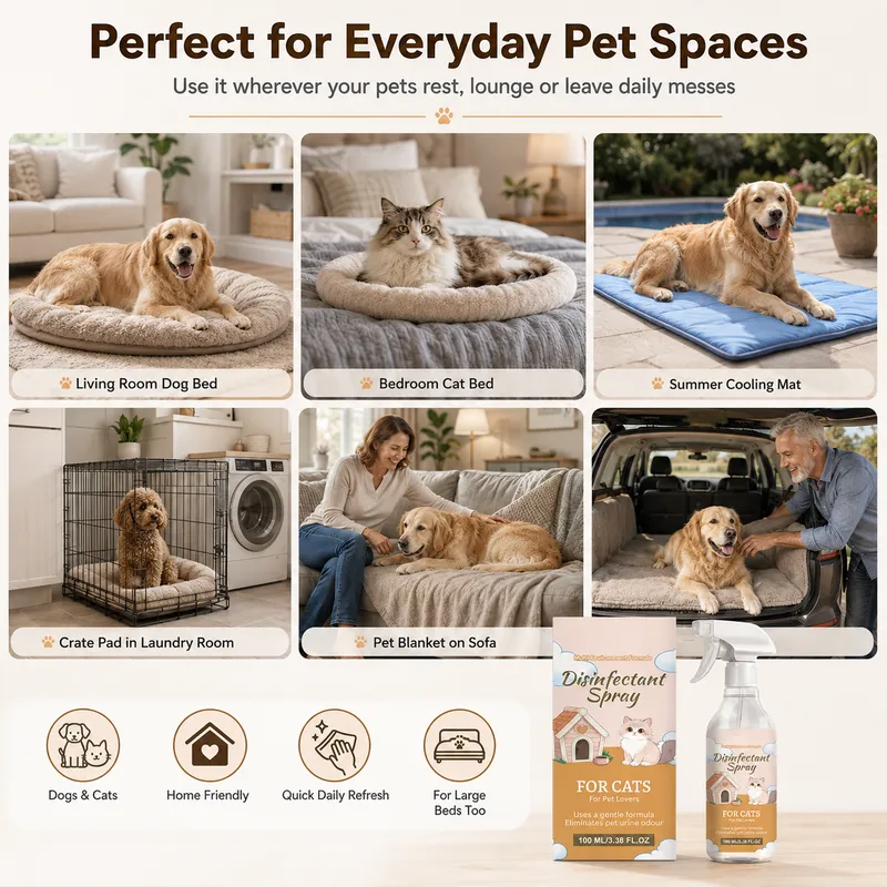 No-Wash Pet Bed Stain and Odor Remover Spray