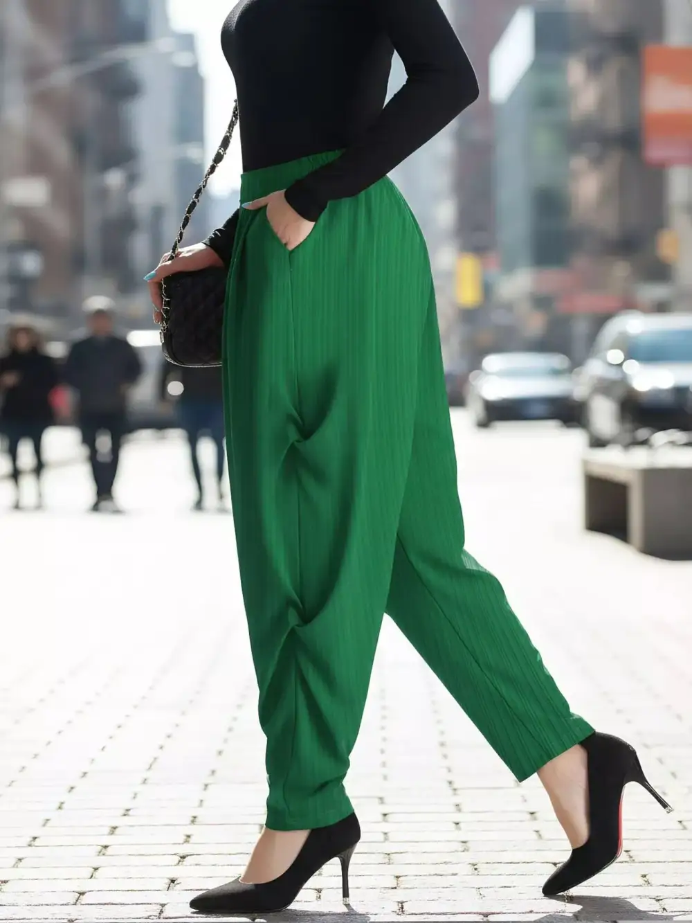 Elastic Waist Causal Pants