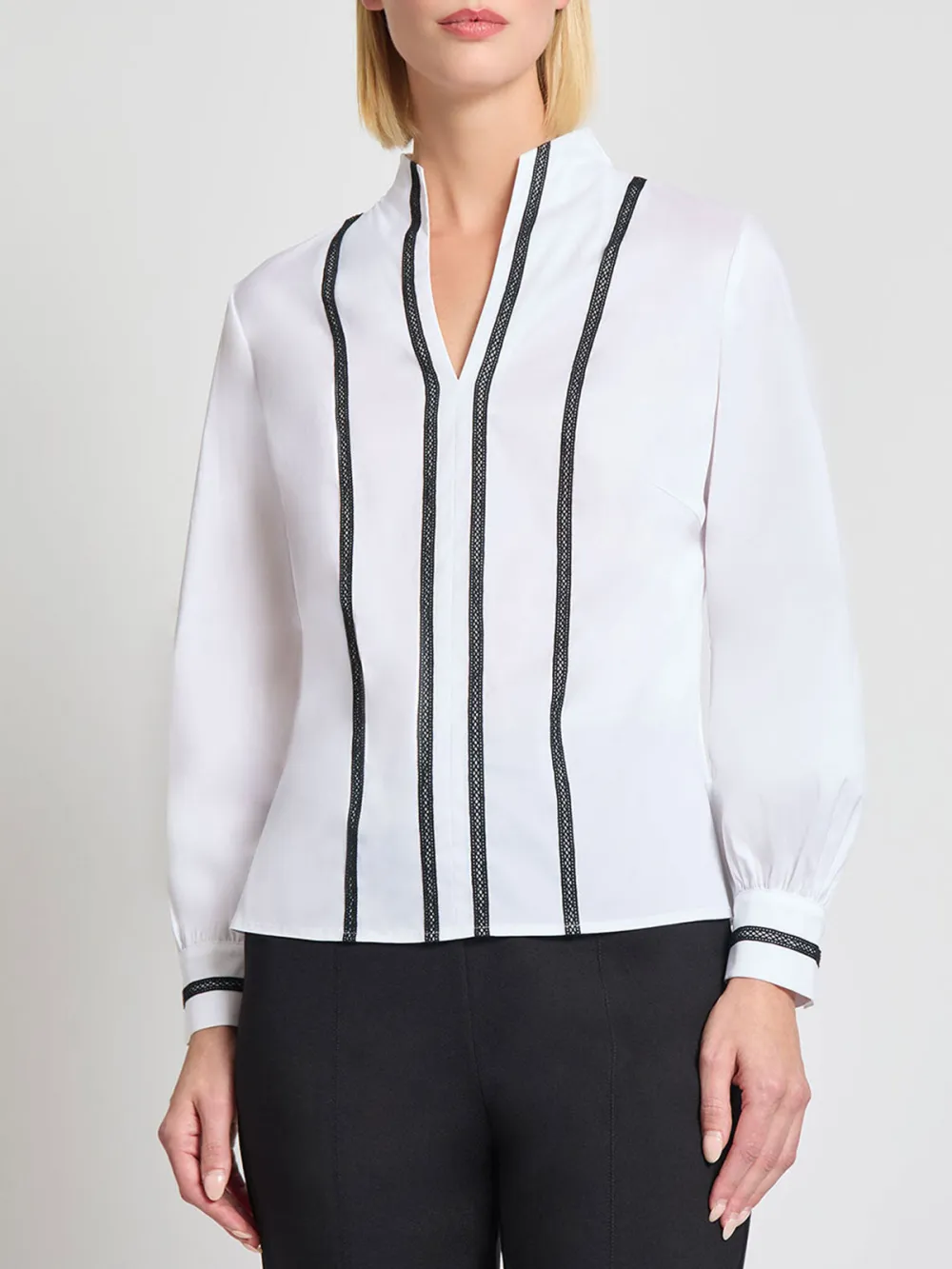 Stand Up Collar Pullover Shirt