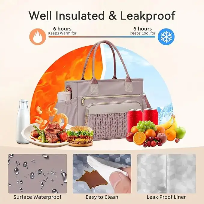 Insulated Portable Lunch Bag