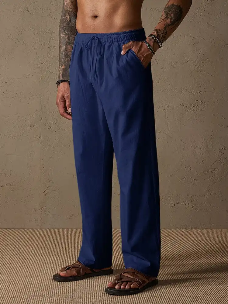 Tapered Straight Leg Pants