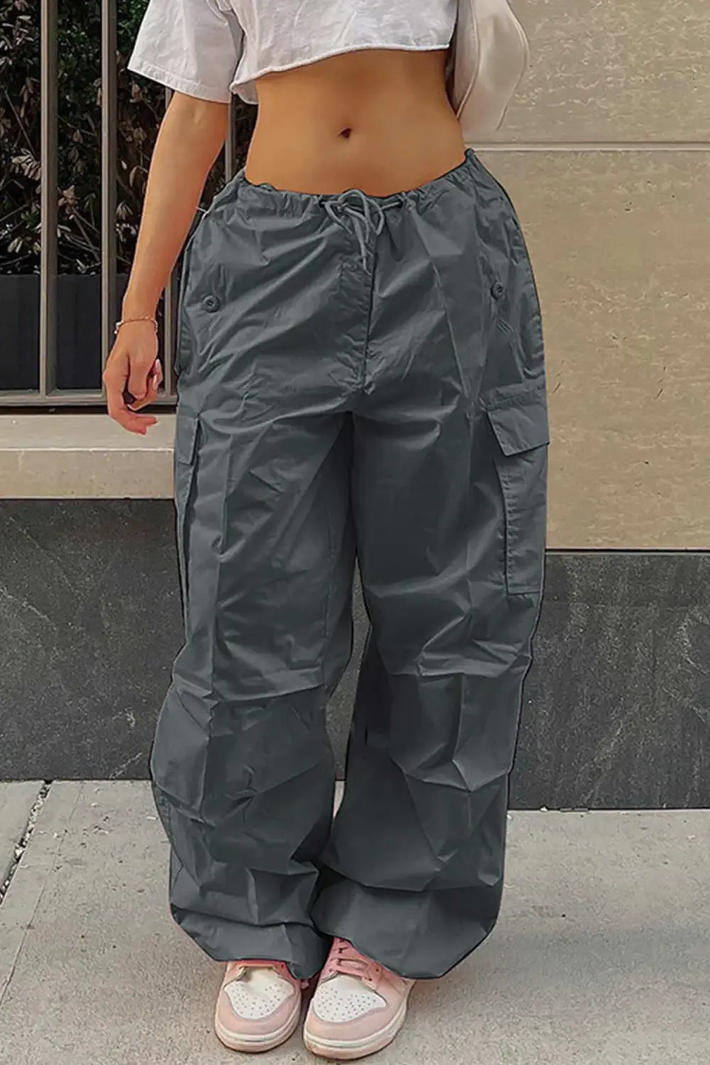 High Waist Utility Cargo Pants