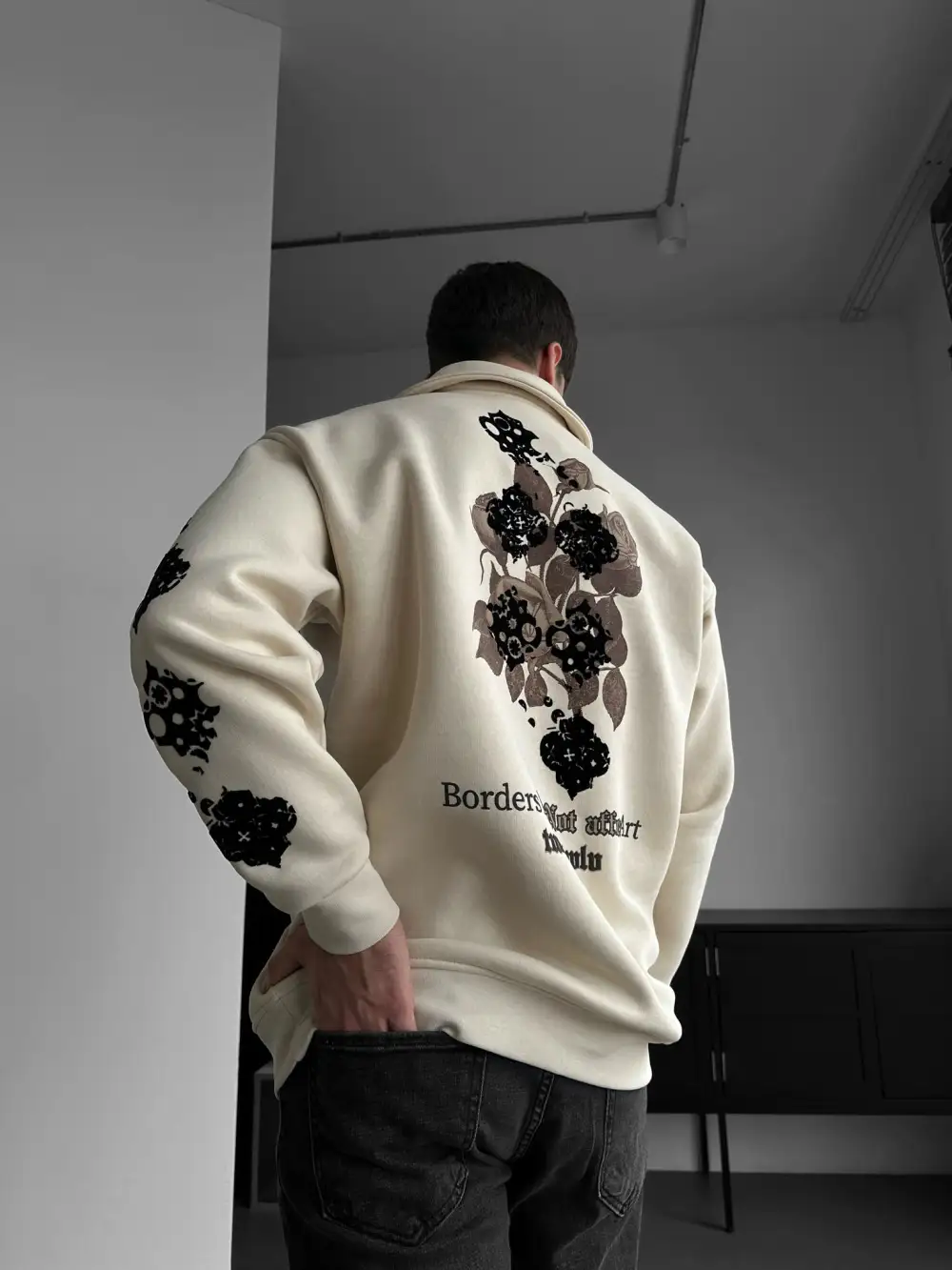 Soft Touch Relaxed Zip Front Sweatshirt