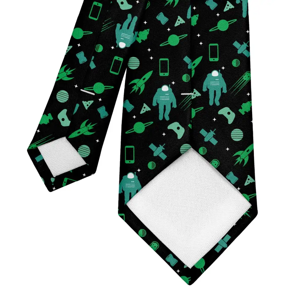 Refined Space Accent Necktie