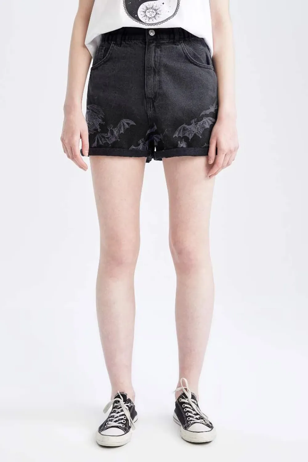 Paperbag Fit Mini Jean Short