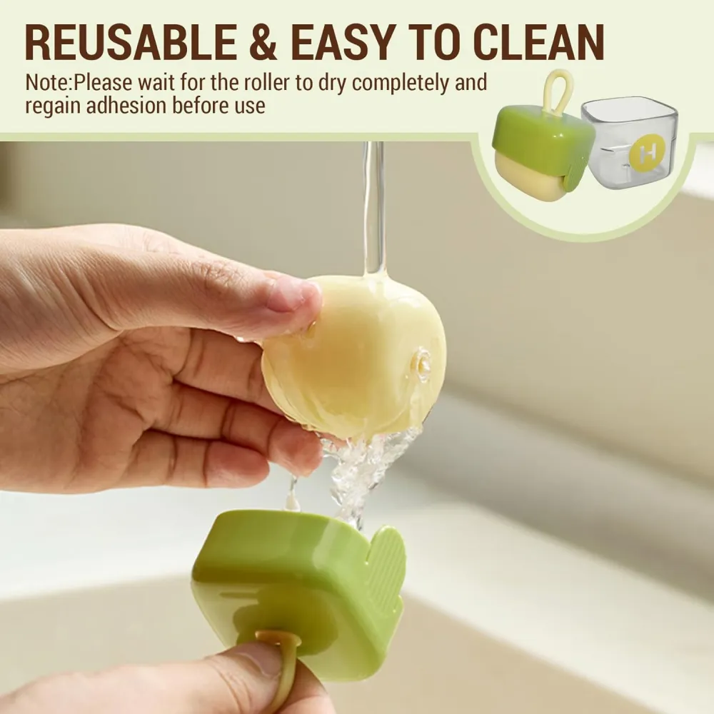 Portable Washable Lint Roller Lint Remover for Pet Hair, Clothes, Bag
