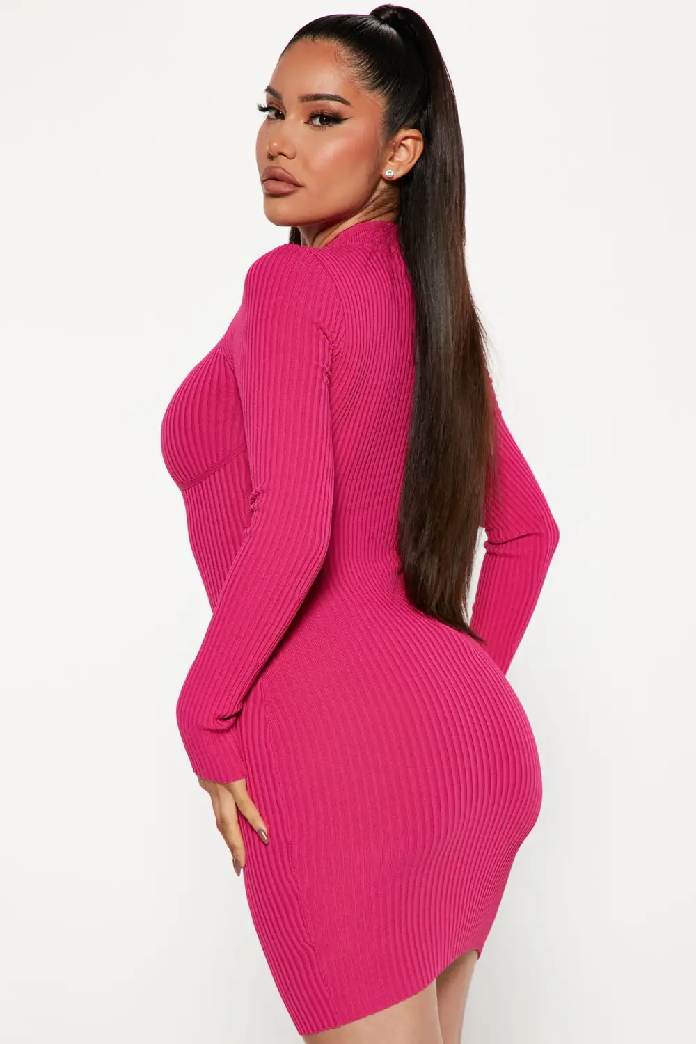 Heart For You Mini Dress - Hot Pink