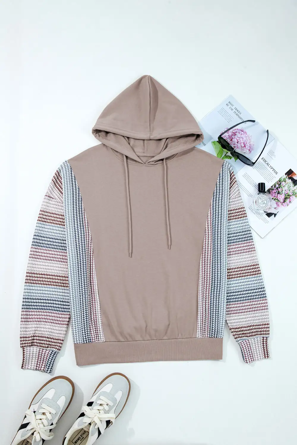 Relaxed Patchwork Hoodie