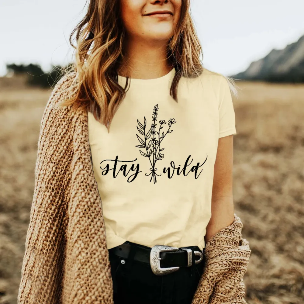 Stay Wild Flower T-shirt