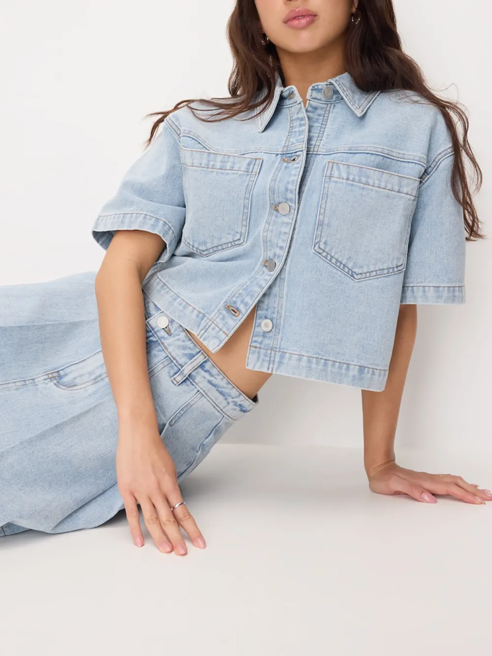 Short Sleeve Shacket