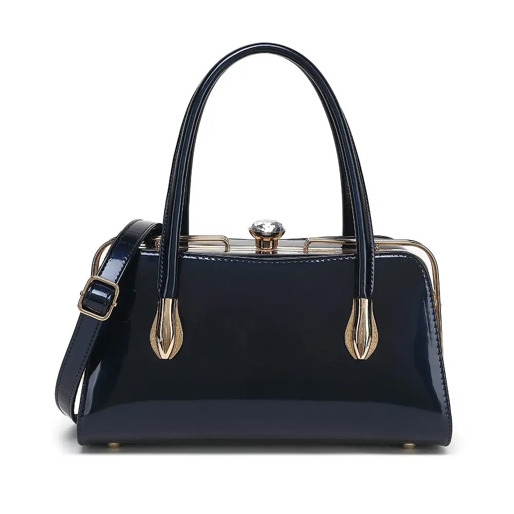 Everyday Patent Leather Satchel Bag